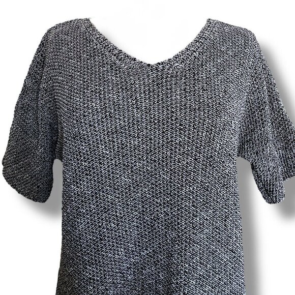 Eileen Fisher Womens Knit Top Sz Small Organic Linen Cotton Tencel Minimalist - Picture 2 of 7